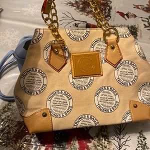 Tan Tote Bag with Gold Accents